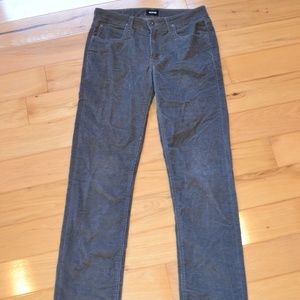 Hudson gray corduroy pants sz 16 straight leg girl